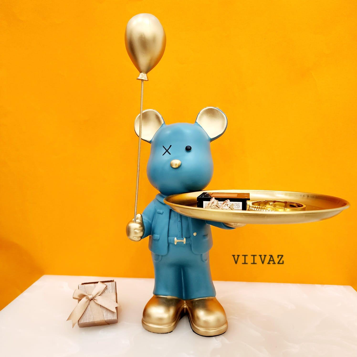 Teddy with Baloon Tray Holder